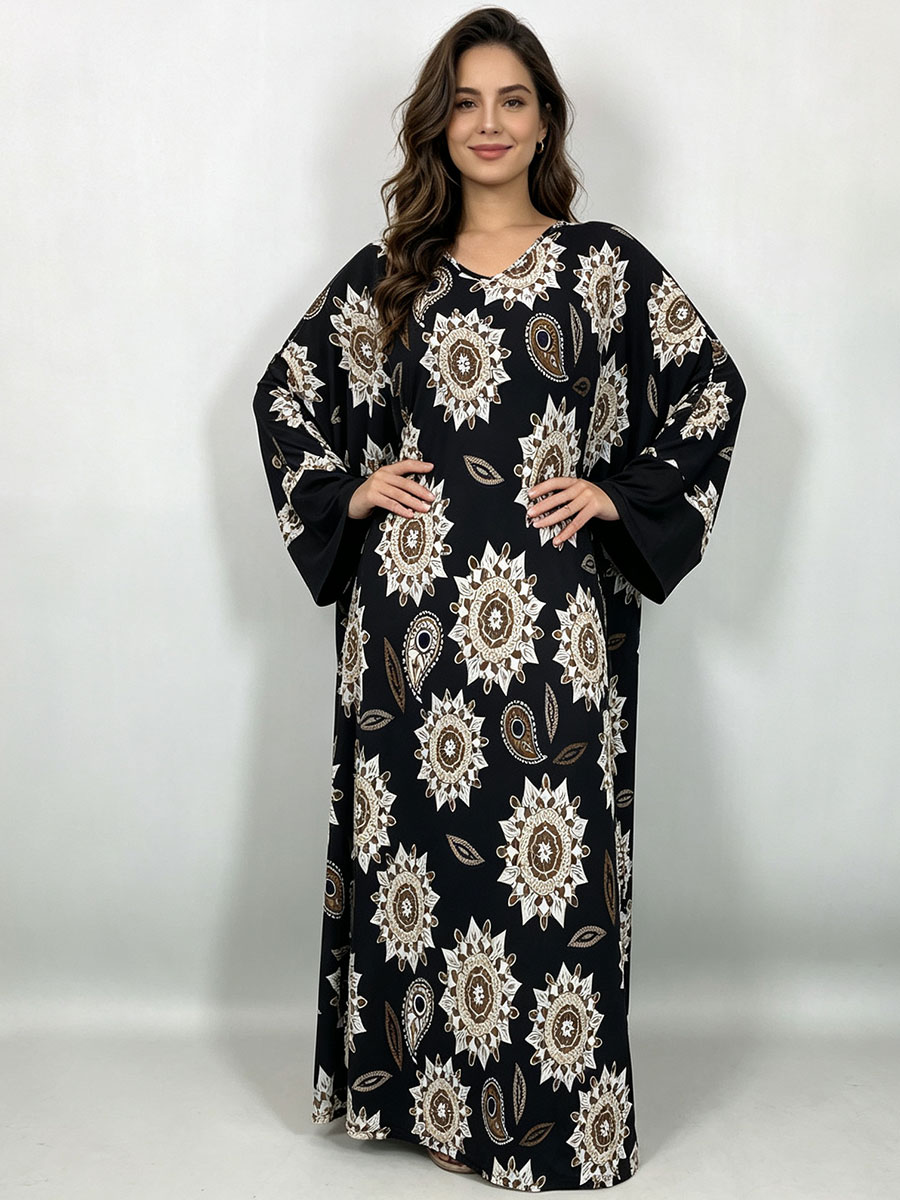 Boho Summer Beach Maxi Dress - Vestido largo de talla grande para