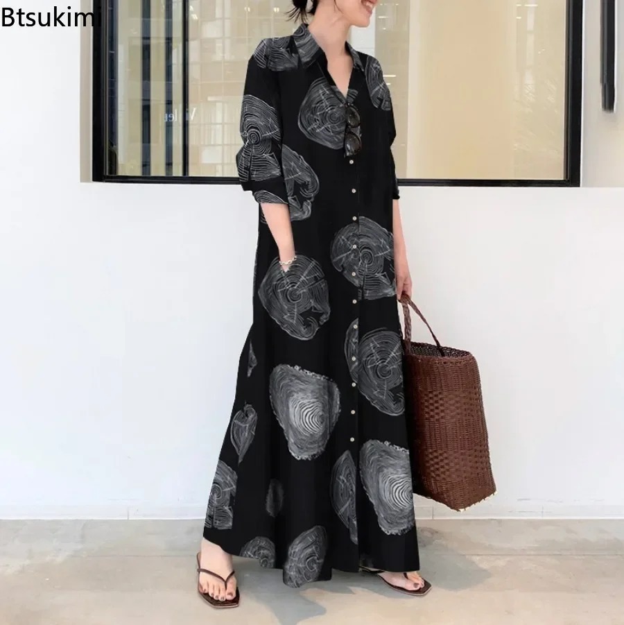 2026 vestido camisero para muj - Casual Loose Linen Shirt Dress reseña y precio