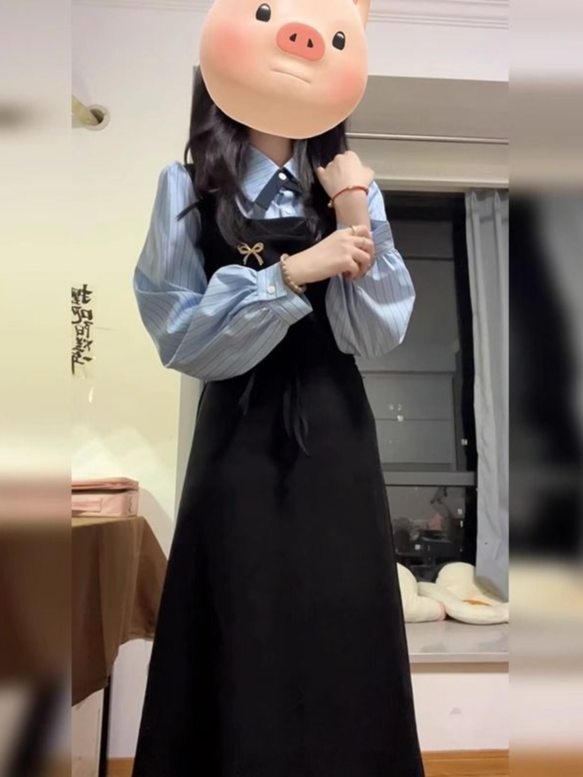 Elegante vestido camisero de e - Korean Style A Line Shirt Dress reseña y precio