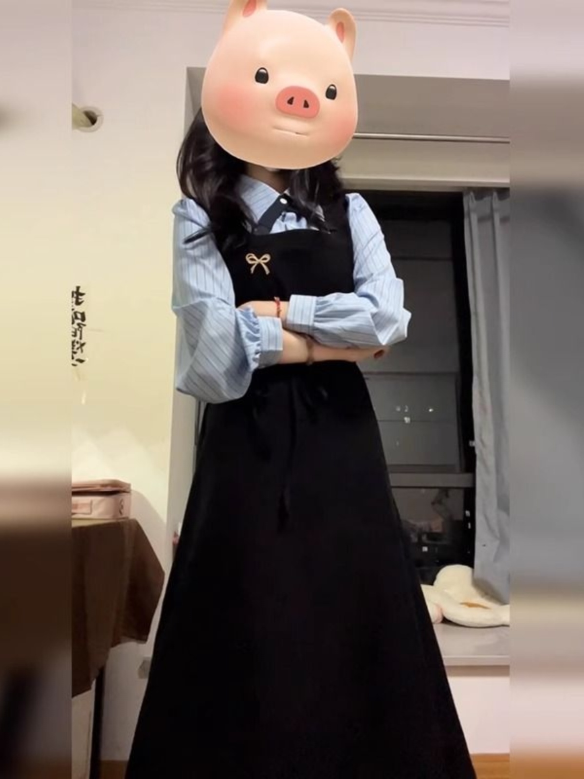 Elegante vestido camisero de e - Korean Style A Line Shirt Dress reseña y precio