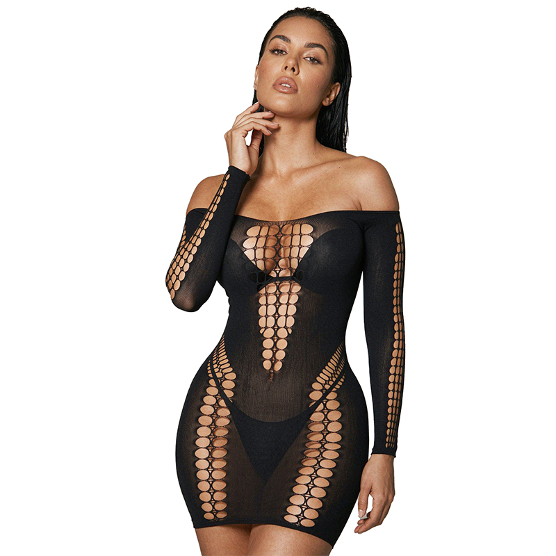 Vestido de playa de malla tran - Sexy Mesh Sheer Bodycon Dress reseña y precio