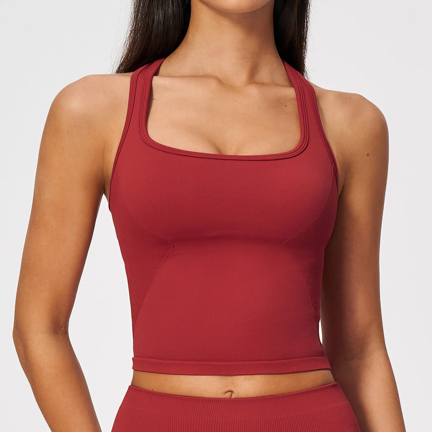Sujetador deportivo de yoga si - Seamless Ribbed Workout Tank Top reseña y precio