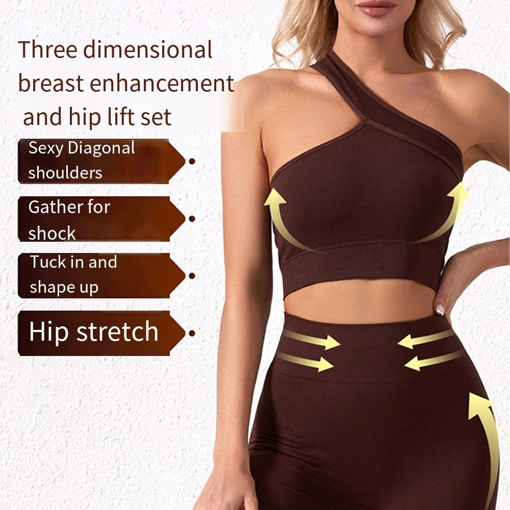 Conjunto Deportivo Casual de 2 - Seamless Ribbed Workout Tank Top reseña y precio