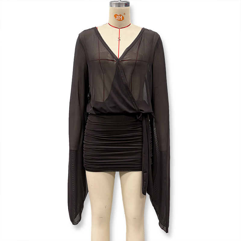 Vestido corto ajustado de muje - Sexy Mesh Sheer Bodycon Dress reseña y precio