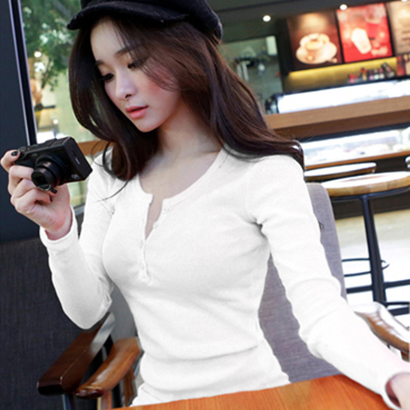 Camiseta de manga larga de col - Blouses reseña y precio