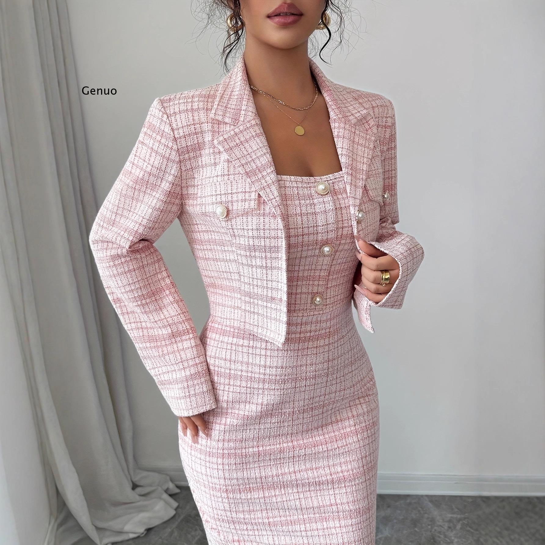 Conjunto de Dos Piezas de Twee - Tweed Two Piece Blazer Dress reseña y precio