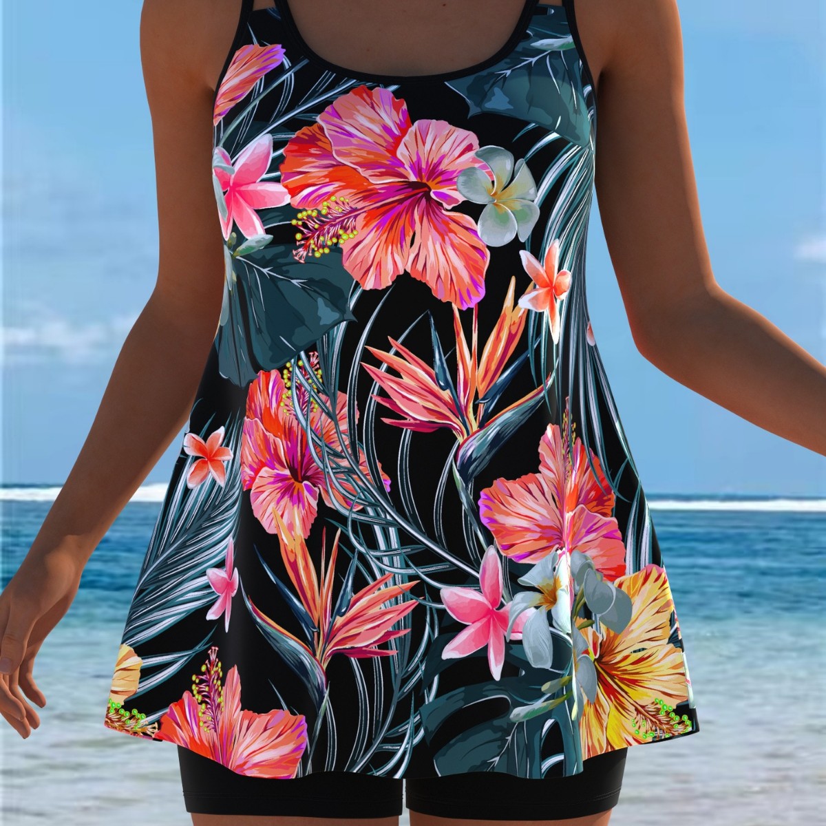 Nuevo conjunto de Tankini, tra - Swimwear reseña y precio