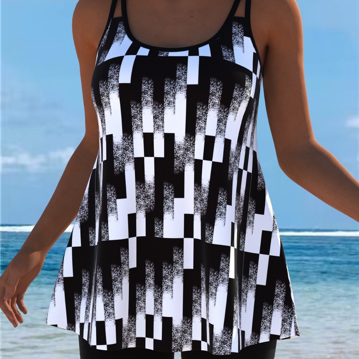 Nuevo conjunto de Tankini, tra - Swimwear reseña y precio