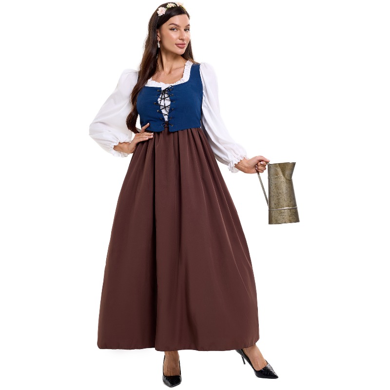 Traje de campesina vintage par - Tops reseña y precio