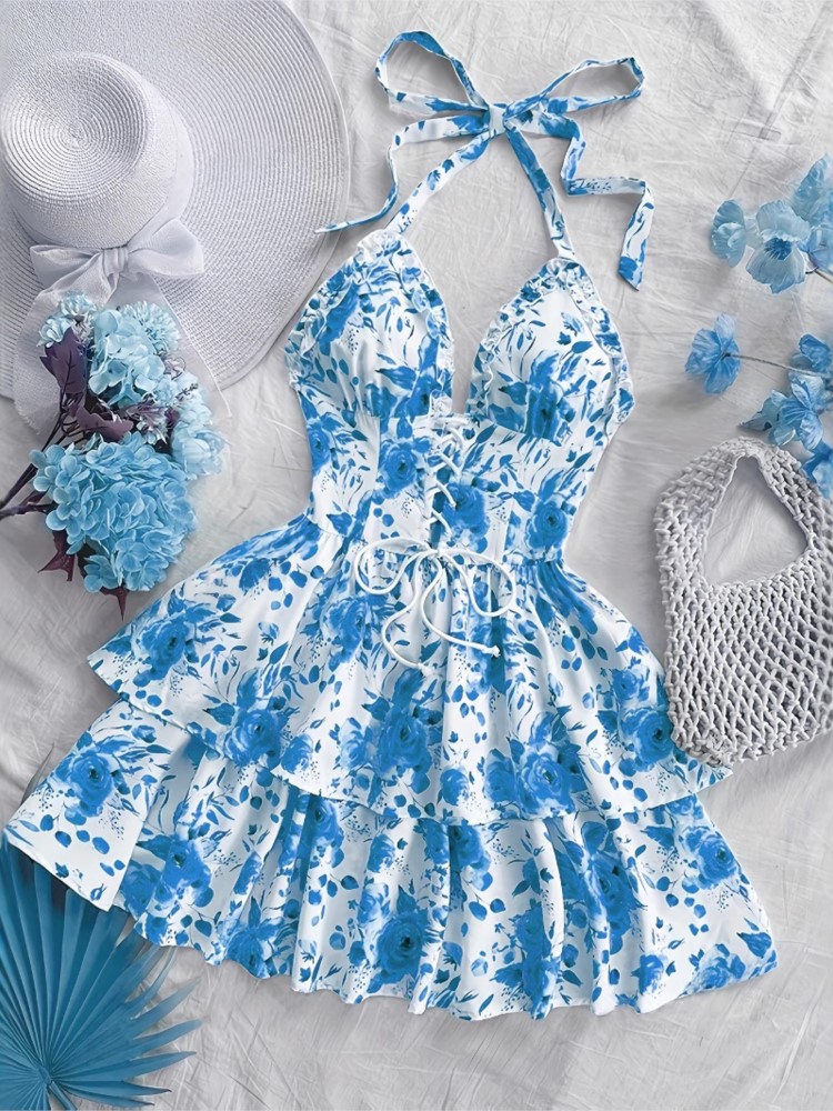 Vestido Corto Retro Estilo Vac - French Vintage Floral Midi Dress reseña y precio